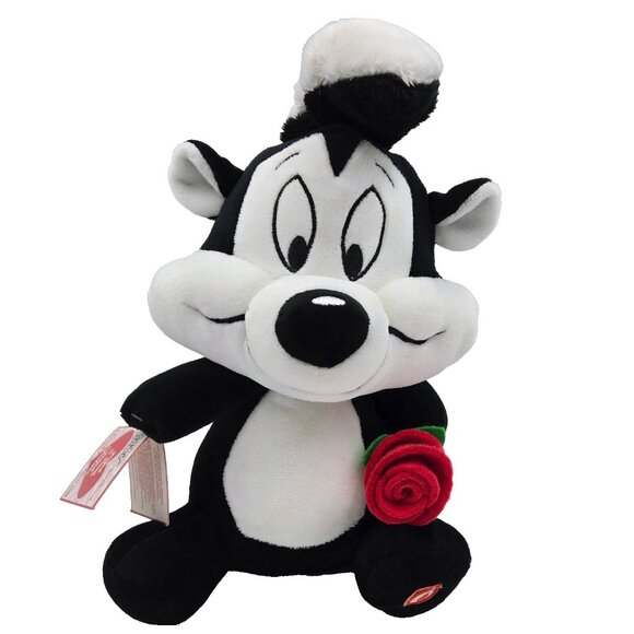 10” Hallmark Warner Bros Looney Tunes Talking & Singing Pepe Le Pew Plush Tested - Picture 1 of 12